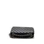 CHANEL JUMBO CLASSIC DOUBLE FLAP LAMBSKIN BLACK SHW