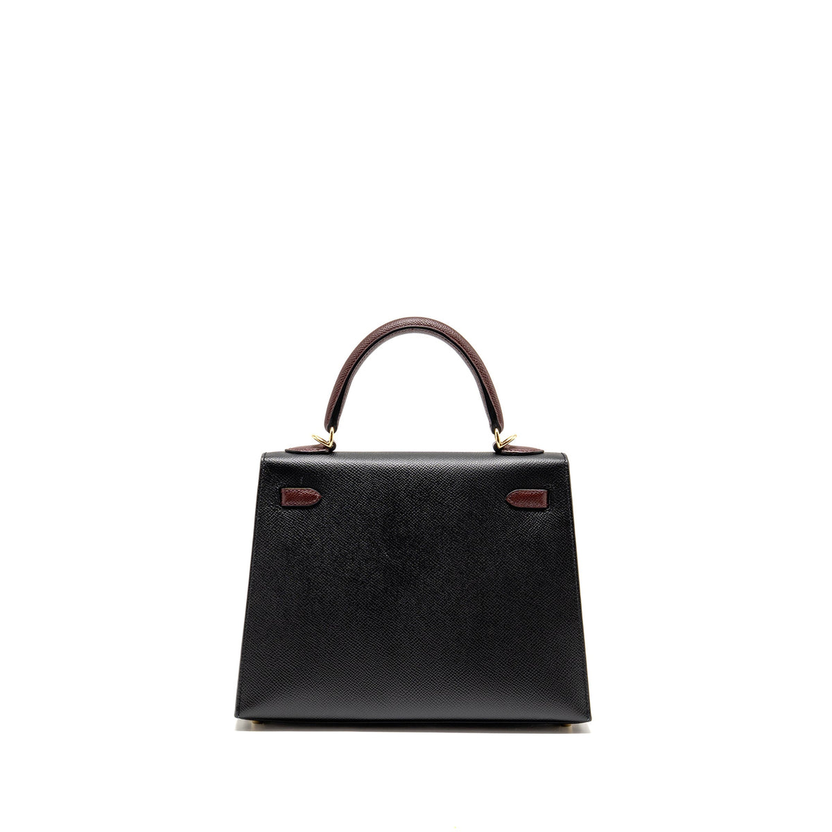 Hermes Kelly 25 Special Order Epsom Black/ Rouge H LGHW