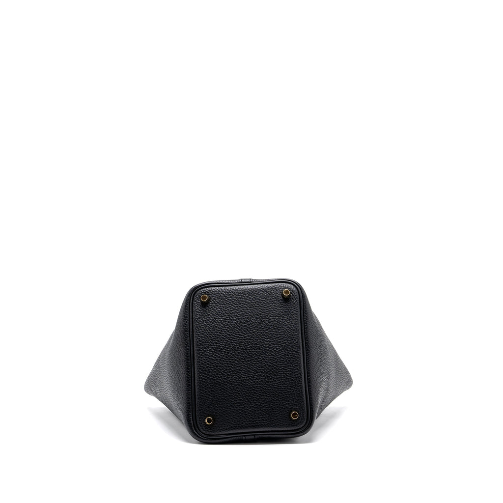 Hermes picotin 18 lock bag clemence black GHW