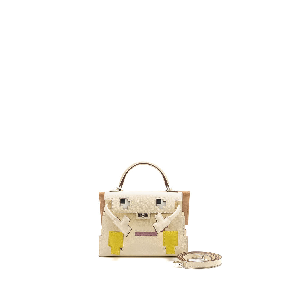 Hermes Kellydole/kelly dole picto epsom nata/lime/mauve sylvestre/chai SHW