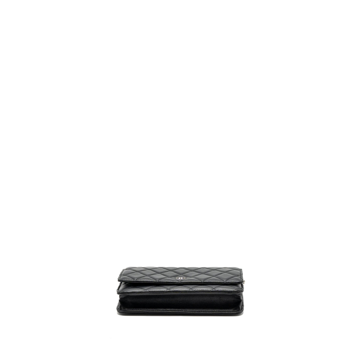 CHANEL CLASSIC WALLET ON CHAIN LAMBSKIN BLACK SHW