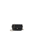 CHANEL DOUBLE POCKET WALLET ON CHAIN CAVIAR BLACK LGHW(MICROCHIP)