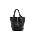 Hermes Picotin 22 Lock Bag Clemence Black GHW