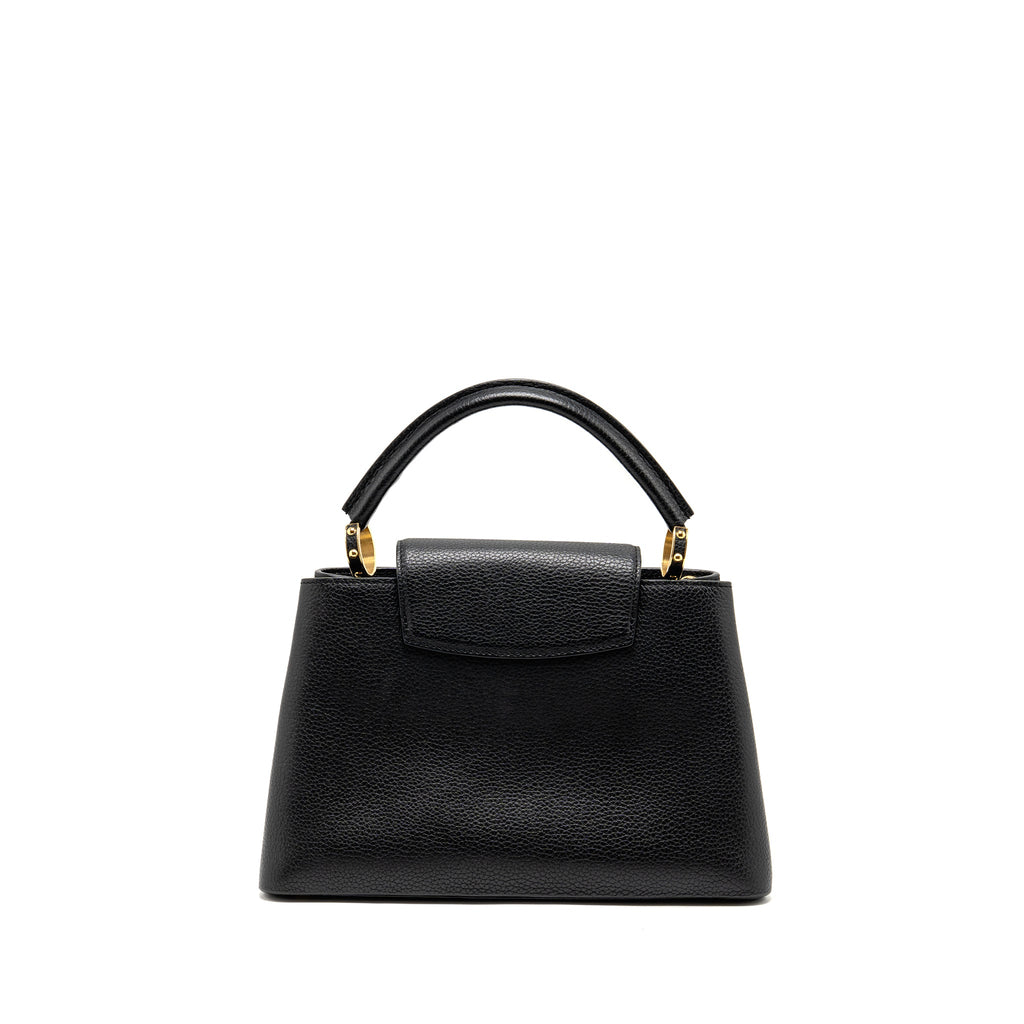LOUIS VUITTON CAPUCINES MM CALFSKIN BLACK GHW