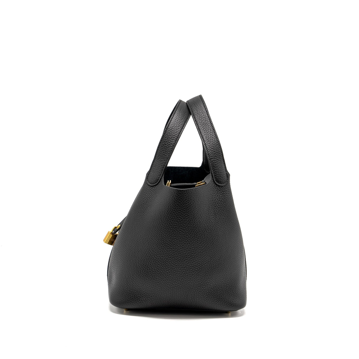 Hermes Picotin 22 Lock Bag Clemence Black GHW