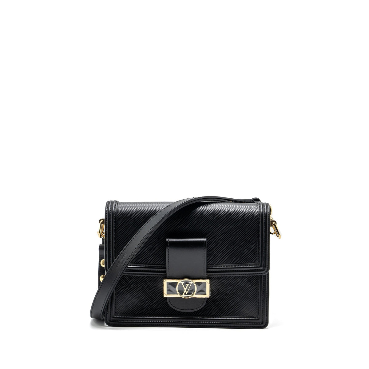 LOUIS VUITTON DAUPHINE MM EPI BLACK GHW (NEW VERSION)