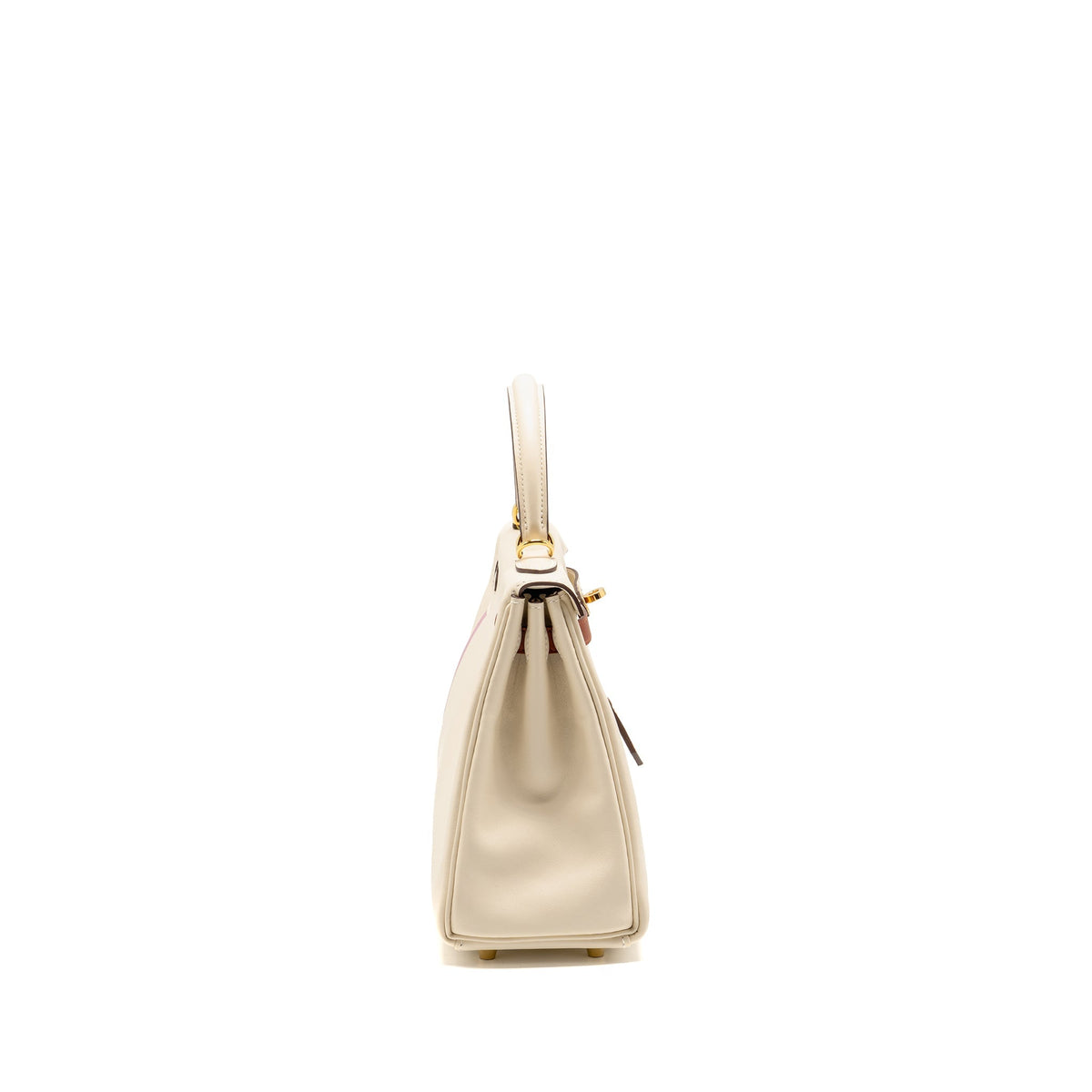 Hermes Kelly 25 Colormatic Swift Nata/Chai/Cuivre/Lime/Mauve Sylvestre GHW