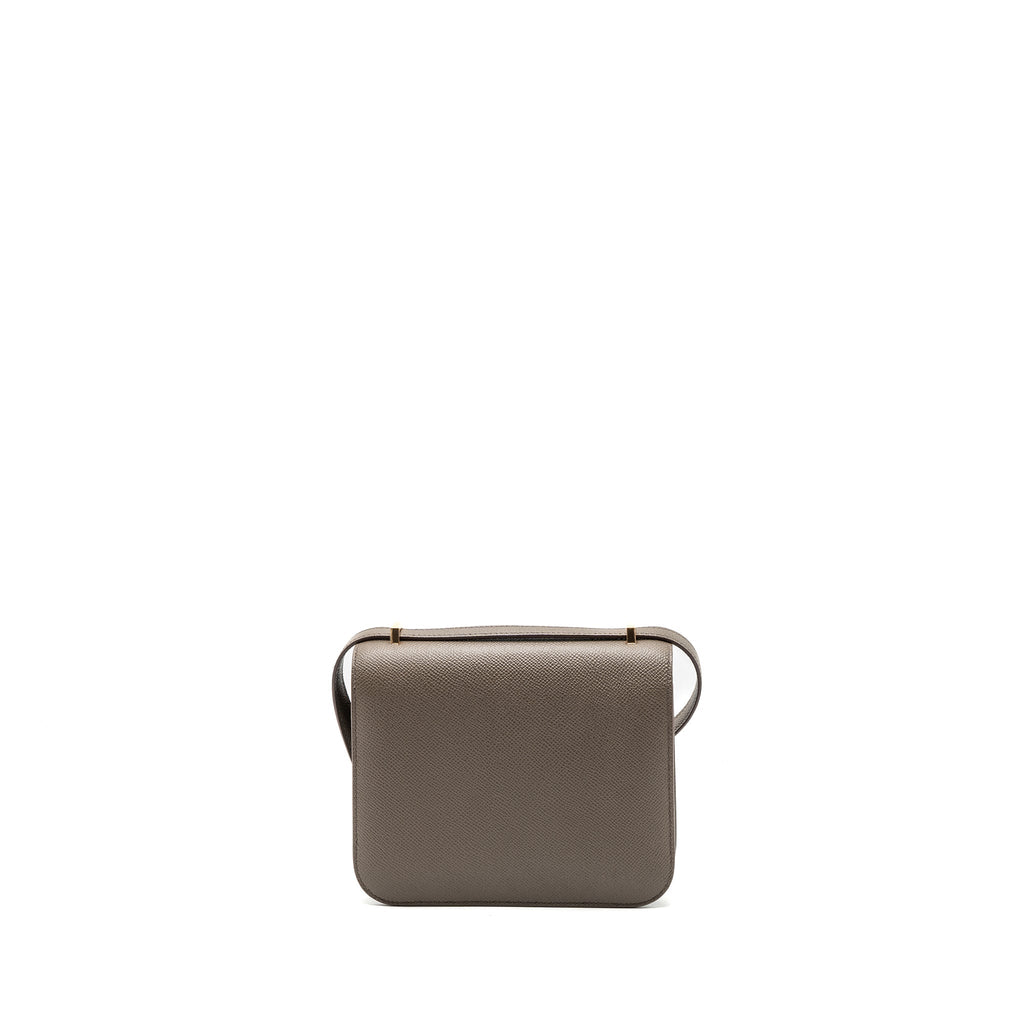 Hermes mini constance epsom gris etain RGHW