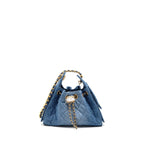 CHANEL MINI 25 BAG DENIM BLUE GHW (MICROCHIP)