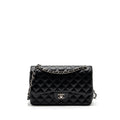 CHANEL JUMBO CLASSIC DOUBLE FLAP LAMBSKIN BLACK SHW