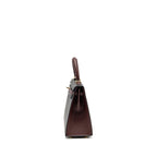 Hermes Kelly 25 Special Order Epsom Black/ Rouge H LGHW