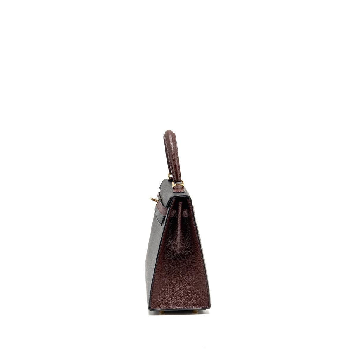 Hermes Kelly 25 Special Order Epsom Black/ Rouge H LGHW