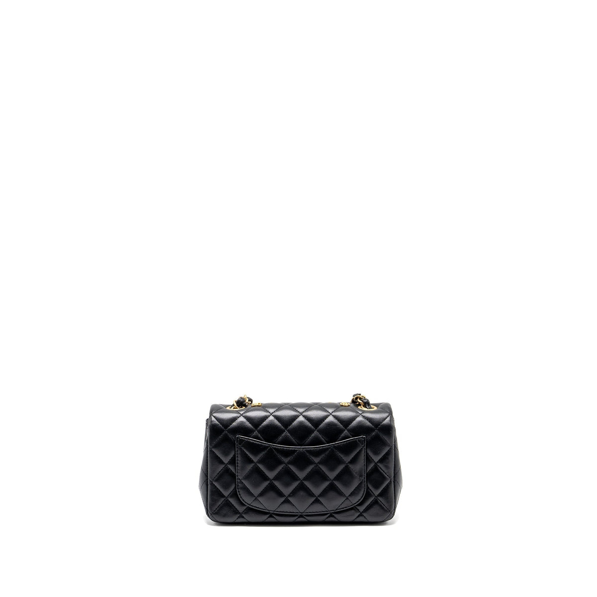 CHANEL EGYPTIAN AMULET MINI RECTANGULAR FLAP BAG LAMBSKIN BLACK GHW