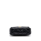 CHANEL MEDIUM 19 BAG LAMBSKIN BLACK MULTICOLOUR HARDWARE(MICROCHIP)