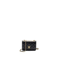 CHANEL MINI TRENDY CC WALLET ON CHAIN LAMBSKIN BLACK LGHW