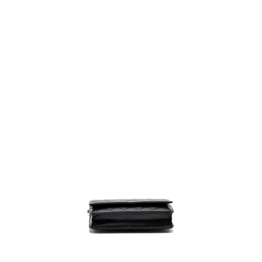 CHANEL CLASSIC WALLET ON CHAIN CAVIAR BLACK SHW