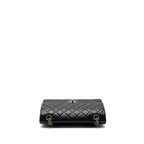 CHANEL 2.55 SMALL REISSUE FLAP BAG AGED CALFSKIN BLACK RUTHENIUM HARDWARE (MICROCHIP)