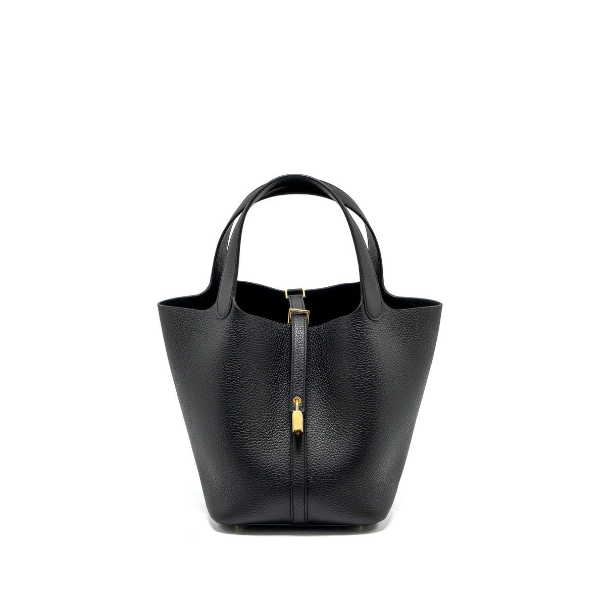 Hermes Picotin 22 Lock Bag Clemence Black GHW