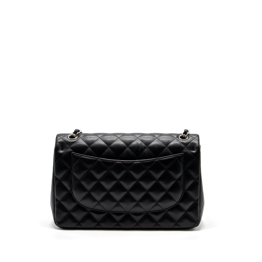 CHANEL JUMBO CLASSIC DOUBLE FLAP LAMBSKIN BLACK SHW