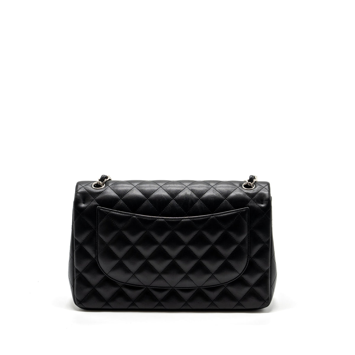 CHANEL JUMBO CLASSIC DOUBLE FLAP LAMBSKIN BLACK SHW