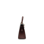 Hermes Kelly 25 Special Order Epsom Black/ Rouge H LGHW