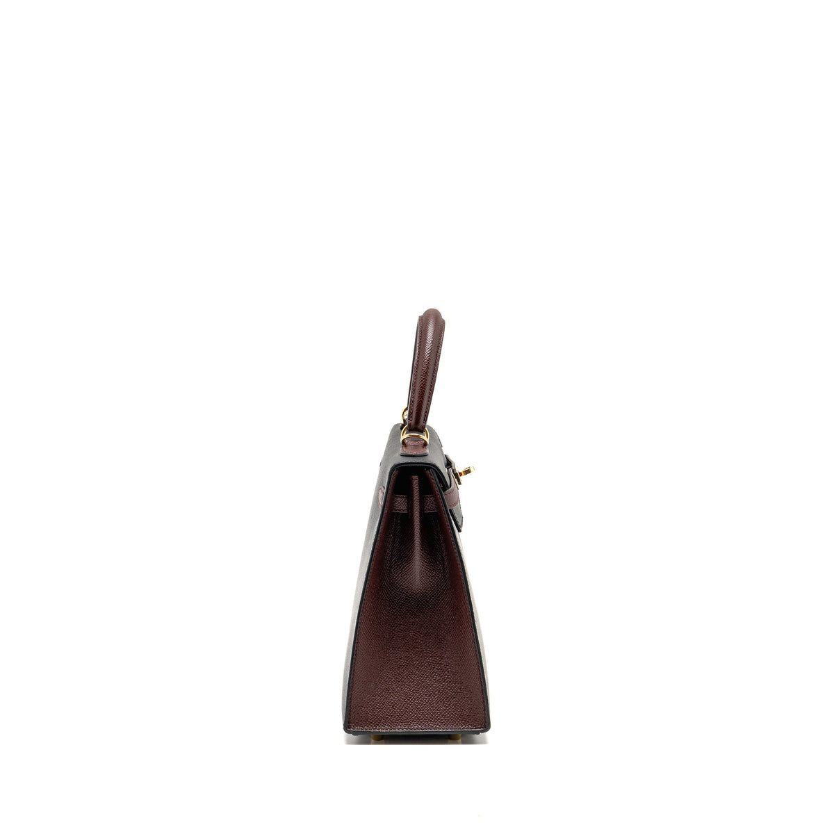 Hermes Kelly 25 Special Order Epsom Black/ Rouge H LGHW