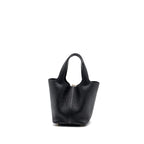 Hermes picotin 18 lock bag clemence black GHW