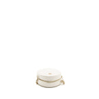 CHANEL ROUND CLUTCH WITH CHAIN CAVIAR WHITE LGHW