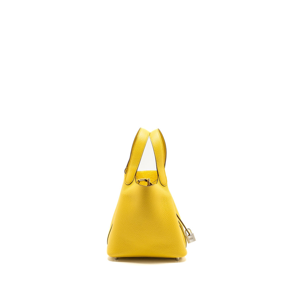 Hermes Picotin 18 Lock Bag Clemence Sun SHW