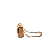 CHANEL SMALL 19 BAG LAMBSKIN CARAMEL MULTICOLOUR HARDWARE (MICROCHIP)