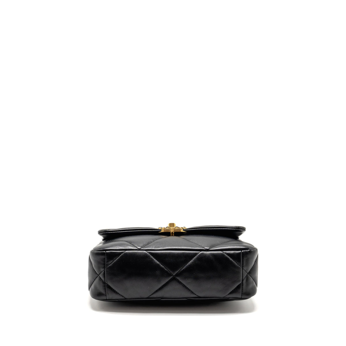 CHANEL SMALL 19 BAG LAMBSKIN BLACK MULTICOLOR HARDWARE (MICROCHIP)