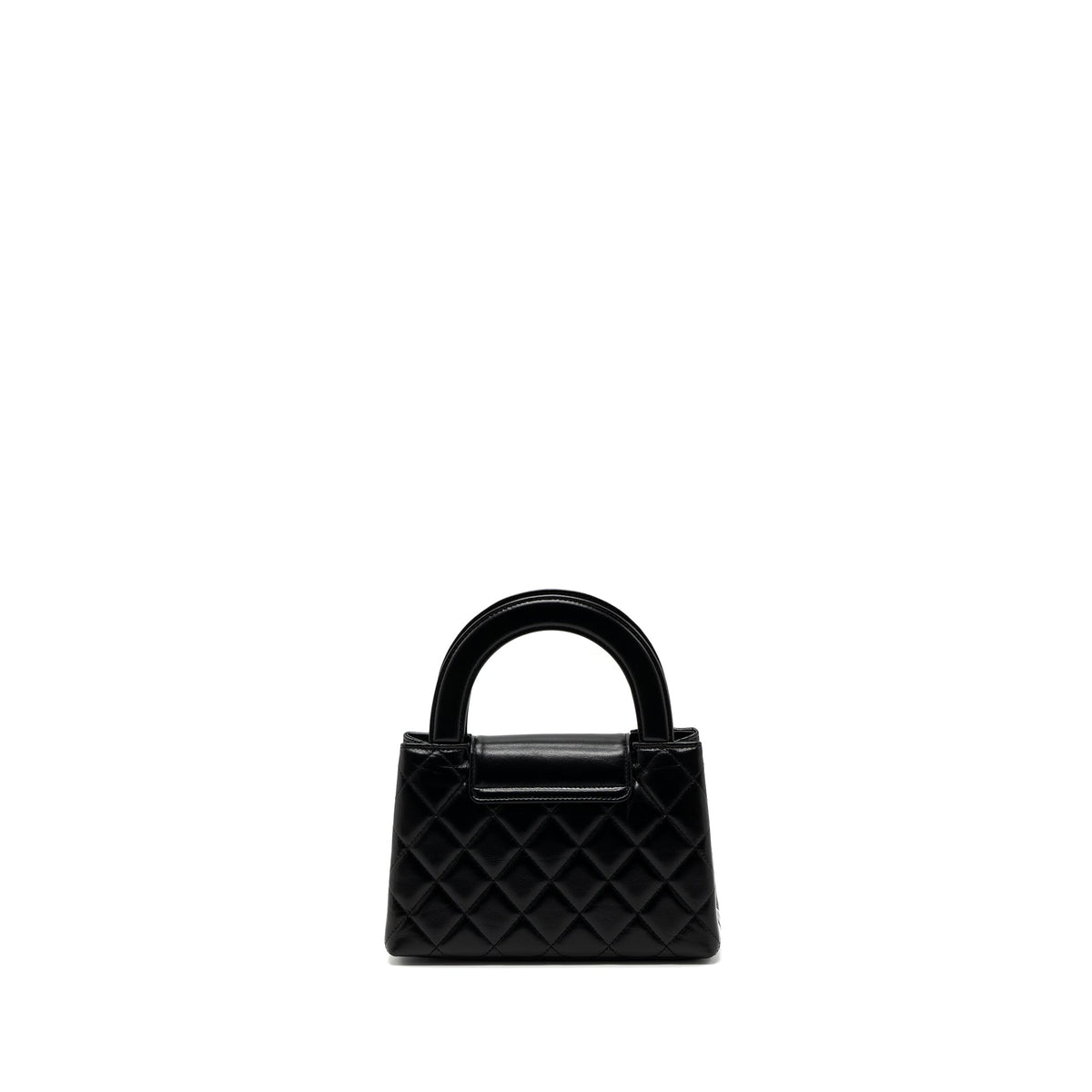 CHANEL 23K MINI SHOPPING BAG CALFSKIN BLACK GHW (MICROCHIP)