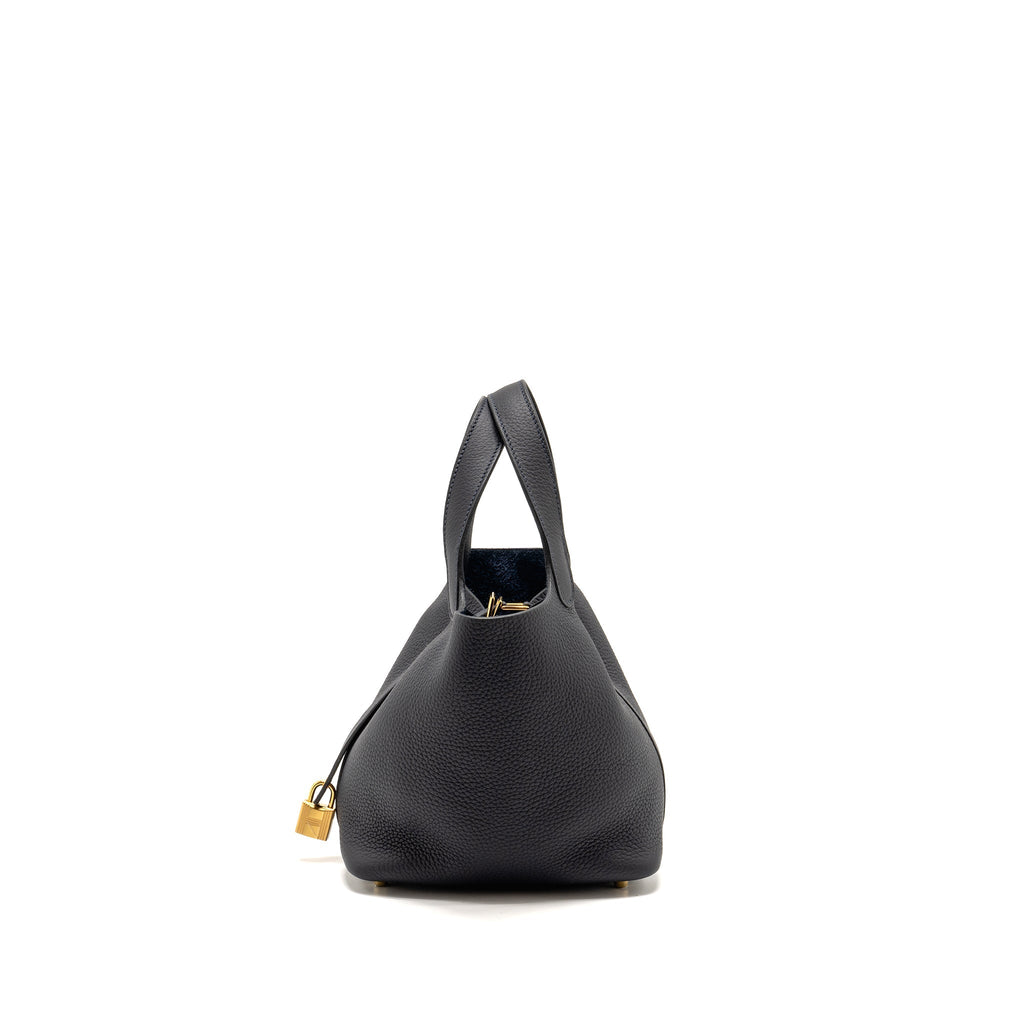 Hermes Picotin 18 Lock Bag Clemence Caban GHW