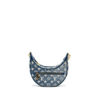 LOUIS VUITTON HALF-MOON LOOP BAGUETTE BAG DENIM BLUE GHW (NEW VERSION)