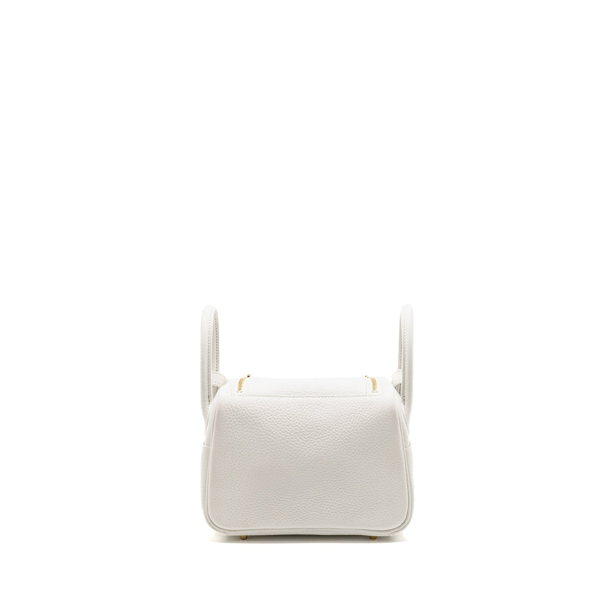 HERMES MINI LINDY II CLEMENCE NEW WHITE GHW
