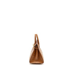 HERMES BIRKIN 20 ALLIGATOR MISSISSIPPIENSIS MAT GOLD GHW