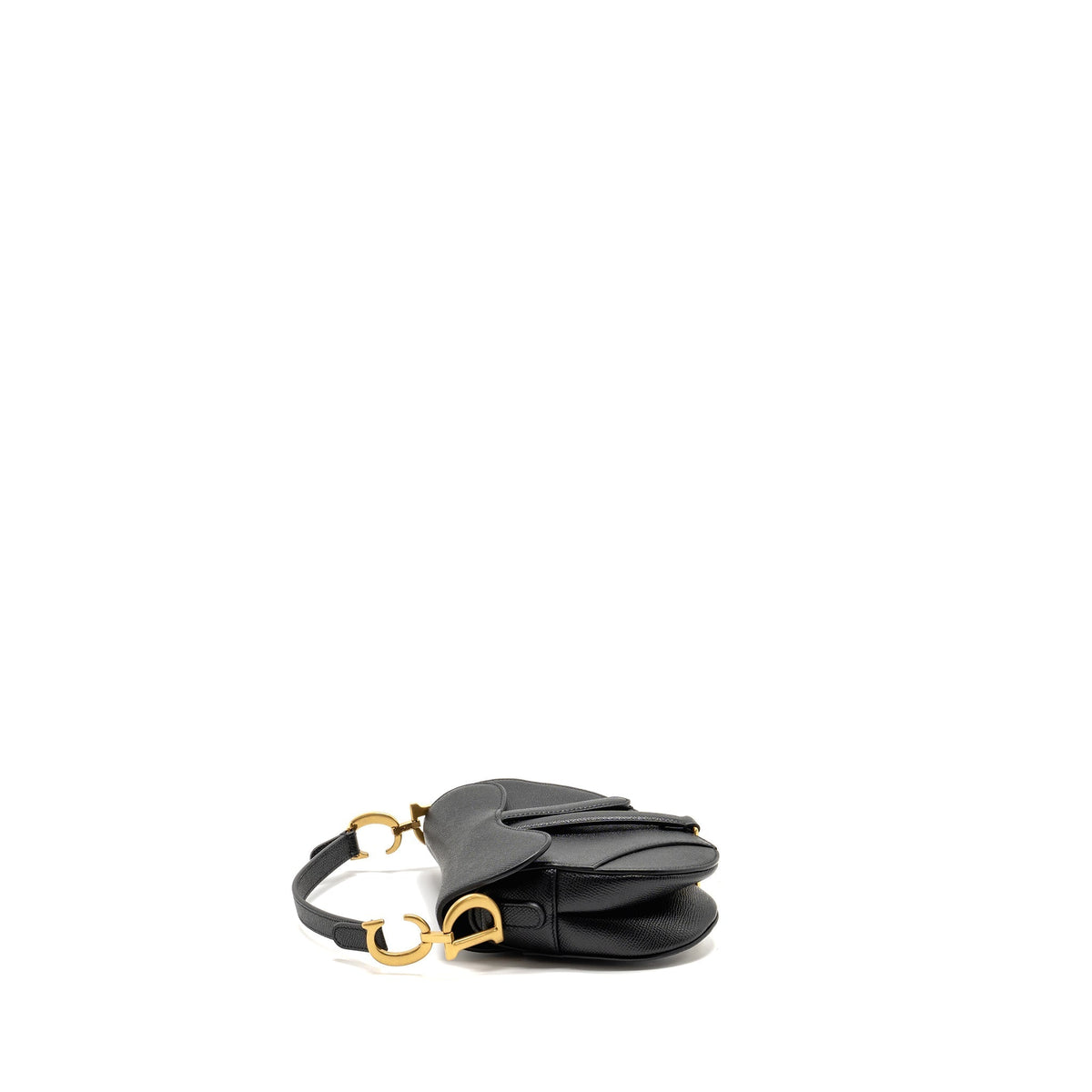 DIOR MINI SADDLE BAG CALFSKIN BLACK GHW