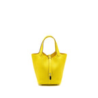 HERMES PICOTIN 18 LOCK BAG CLEMENCE LIME SHW