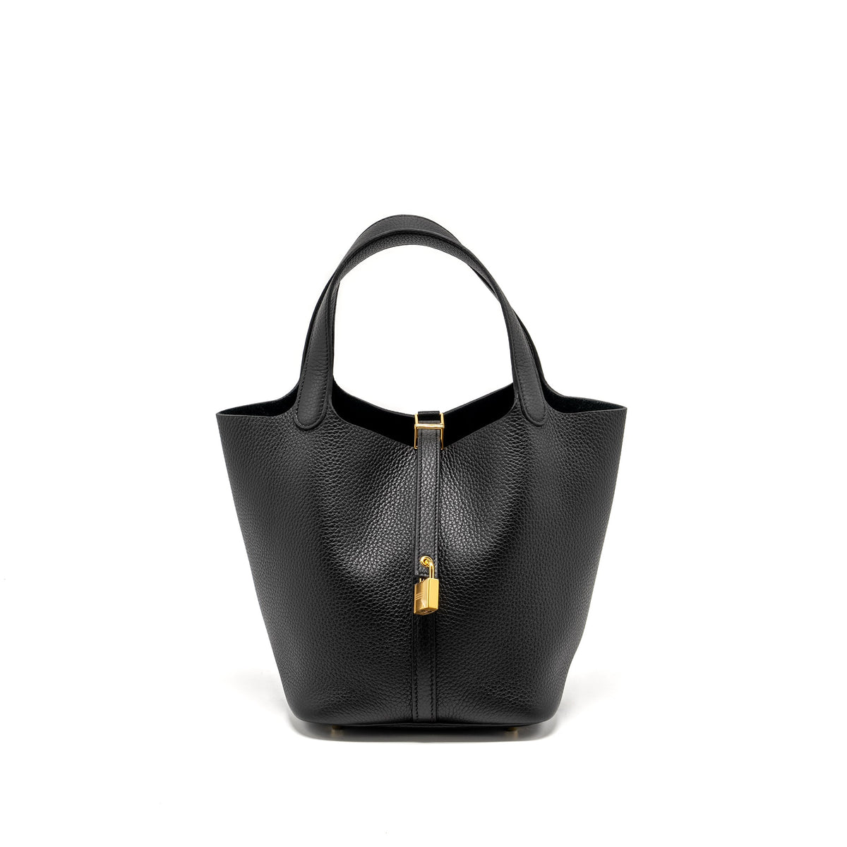 Hermes Picotin 22 Lock Bag Clemence Black GHW