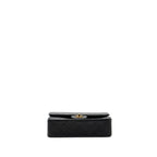 CHANEL VINTAGE SMALL CLASSIC DOUBLE FLAP BAG LAMBSKIN BLACK GHW