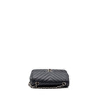 CHANEL MINI RECTANGULAR FLAP BAG CHEVRON CAVIAR BLACK SHW