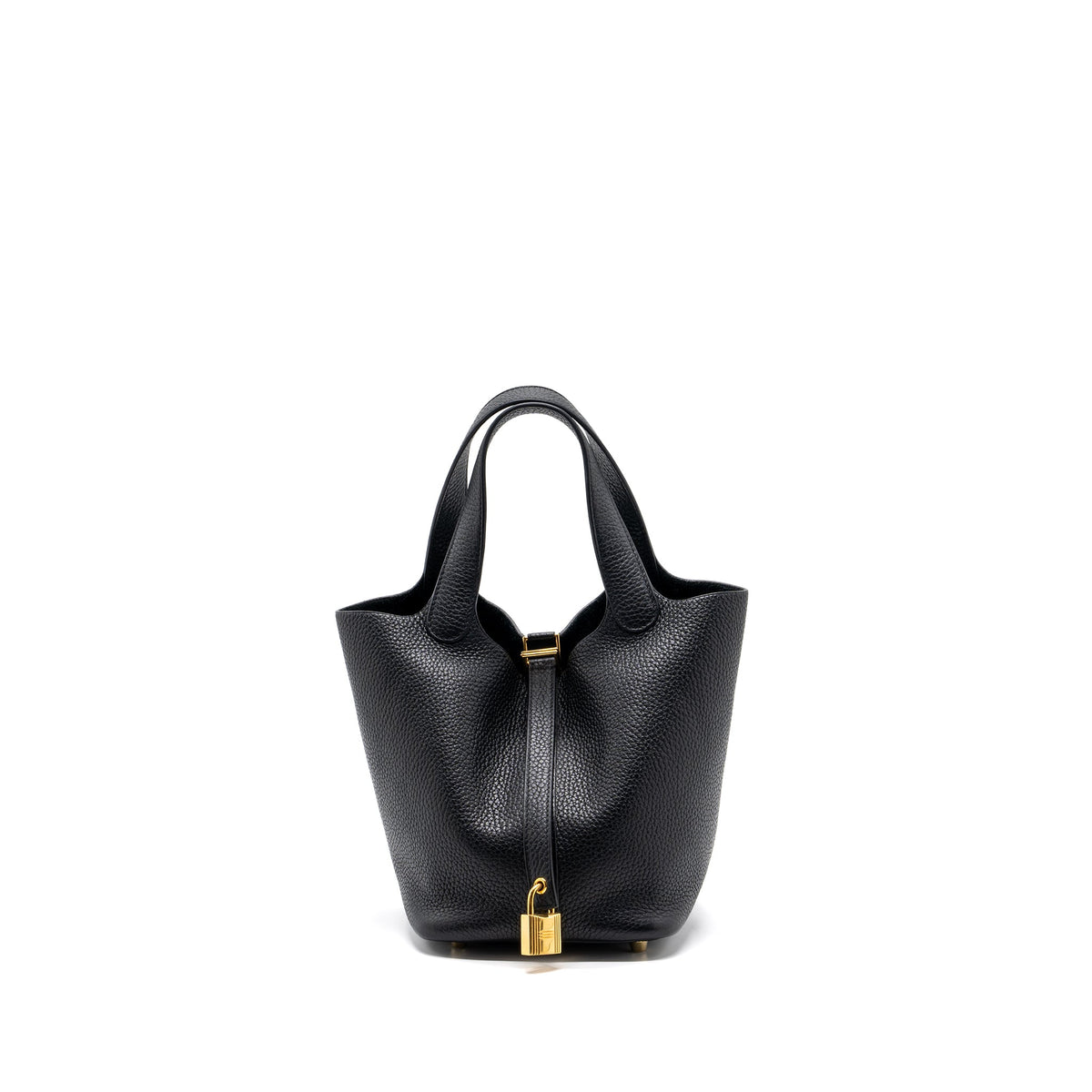 Hermes picotin 18 lock bag clemence black GHW