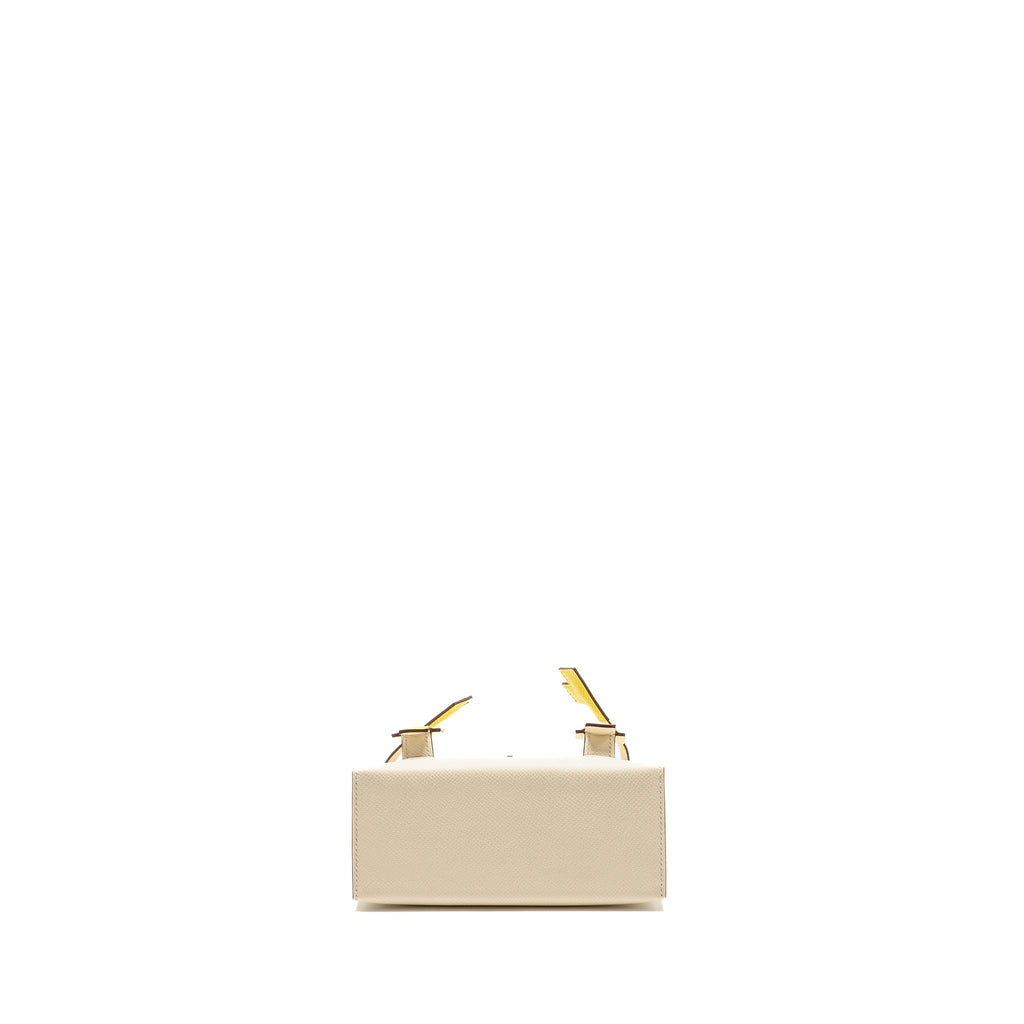 Hermes Kellydole/kelly dole picto epsom nata/lime/mauve sylvestre/chai SHW