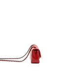 CHANEL MINI RECTANGULAR FLAP BAG CAVIAR RED RUTHENIUM HARDWARE
