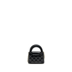 CHANEL 23K NANO SHOPPING TOTE CALFSKIN BLACK GHW(MICROCHIP)