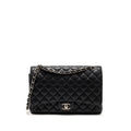 CHANEL MAXI CLASSIC DOUBLE FLAP BAG CAVIAR BLACK SHW