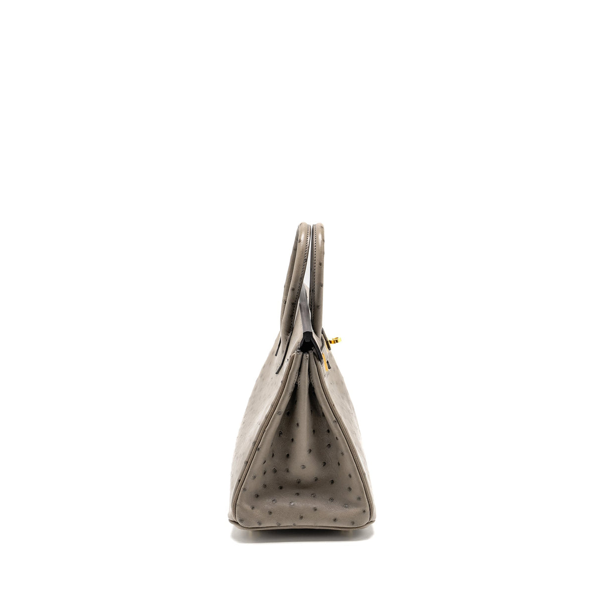 Hermes Birkin 25 Ostrich Gris Tourterelle GHW