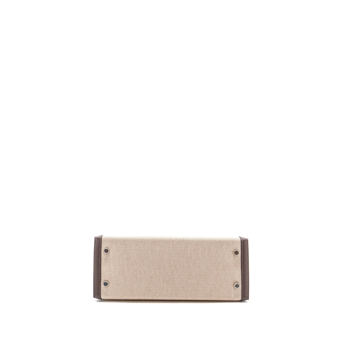 Hermes Kelly 25 Canvas/Swift Moka SHW