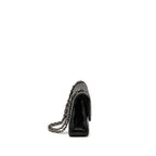 CHANEL MEDIUM CLASSIC DOUBLE FLAP BAG LAMBSKIN BLACK SHW
