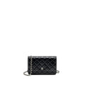 CHANEL CLASSIC WALLET ON CHAIN LAMBSKIN BLACK SHW